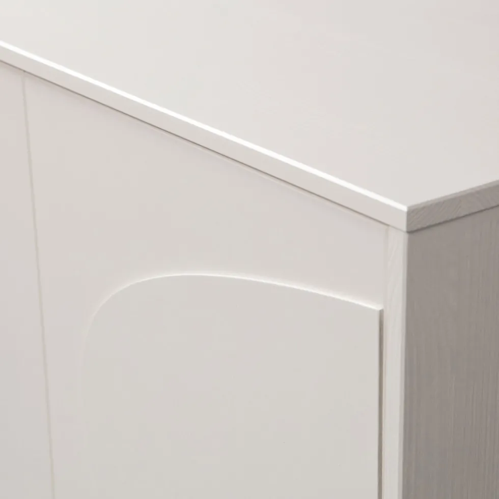 CADIZ Buffet haut 2 portes en bois H135cm