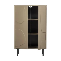 CADIZ Buffet haut 2 portes en bois H135cm