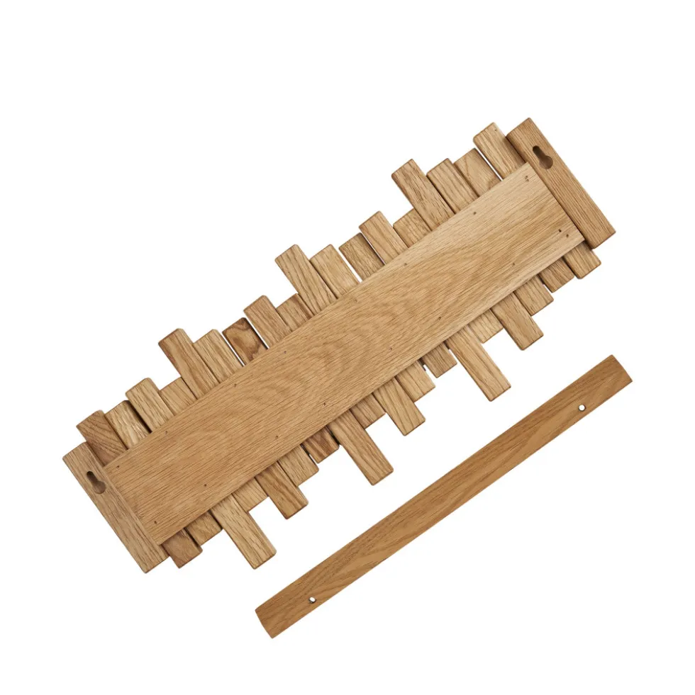 CALTRA Porte-manteaux en bois L40cm