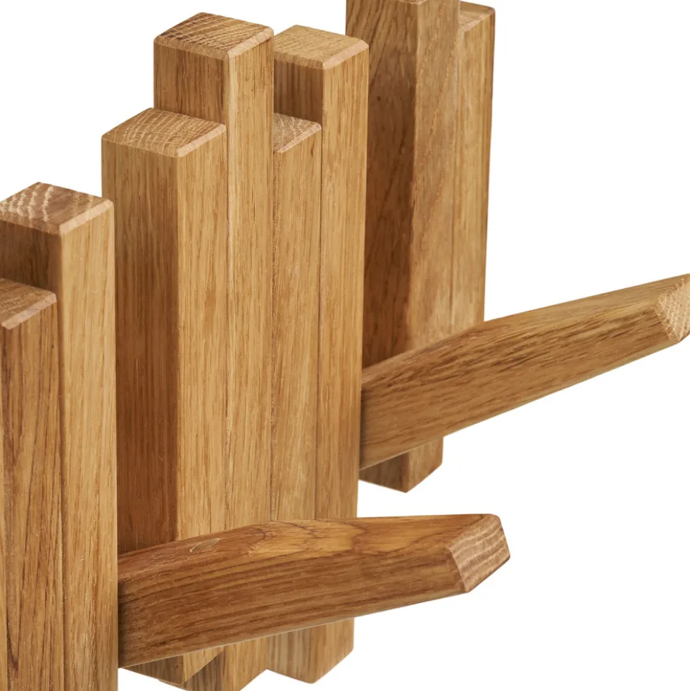 CALTRA Porte-manteaux en bois L40cm