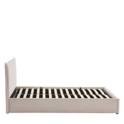 CAMA Lit coffre en velours côtelé 160x200cm