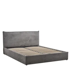 CAMA Lit coffre en velours côtelé 160x200cm