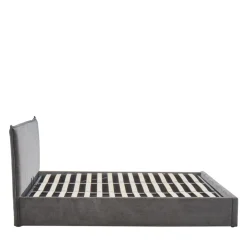 CAMA Lit coffre en velours côtelé 180x200cm