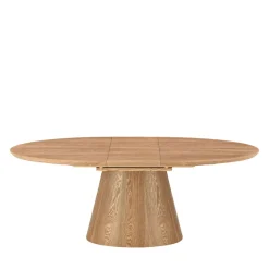 CAMI Table à manger extensible 6 à 8 personnes ovale en bois