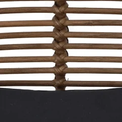 CAPURGANA Lot de 2 chaises de bar design en rotin H 67 cm