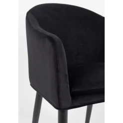 CATELYN Fauteuil de table design en velours