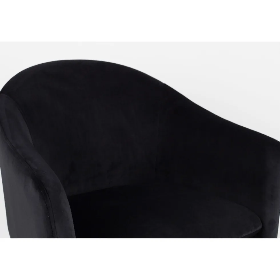 CATELYN Fauteuil de table design en velours
