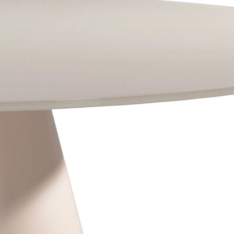 CELESTE Table à manger 4 personnes ronde en verre trempé et métal ø120cm