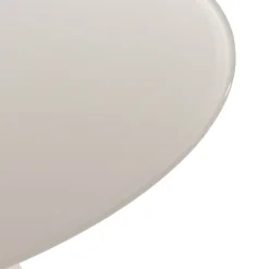 CELESTE Table à manger 4 personnes ronde en verre trempé et métal ø120cm