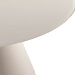 CELESTE Table à manger 4 personnes ronde en verre trempé et métal ø120cm