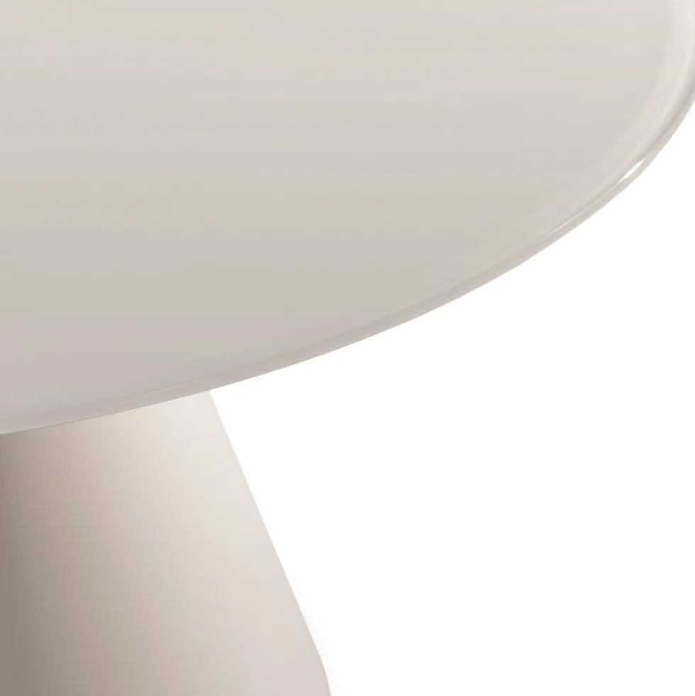 CELESTE Table à manger 4 personnes ronde en verre trempé et métal ø120cm