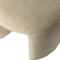 CHARLIE Pouf rond en tissu ø45cm