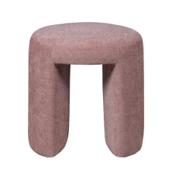 CHARLIE Pouf rond en tissu ø45cm
