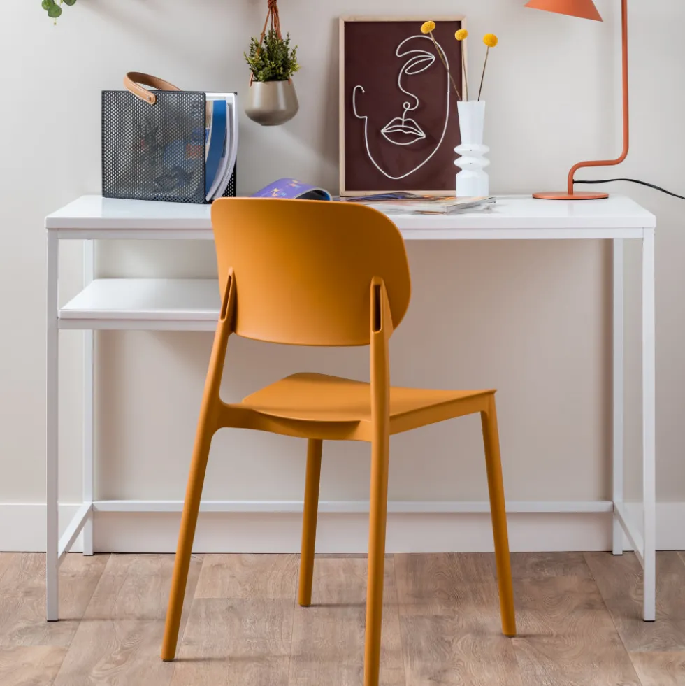 CHEER Lot de 2 chaises en plastique