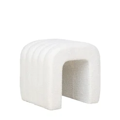 COLMA Pouf en tissu bouclette