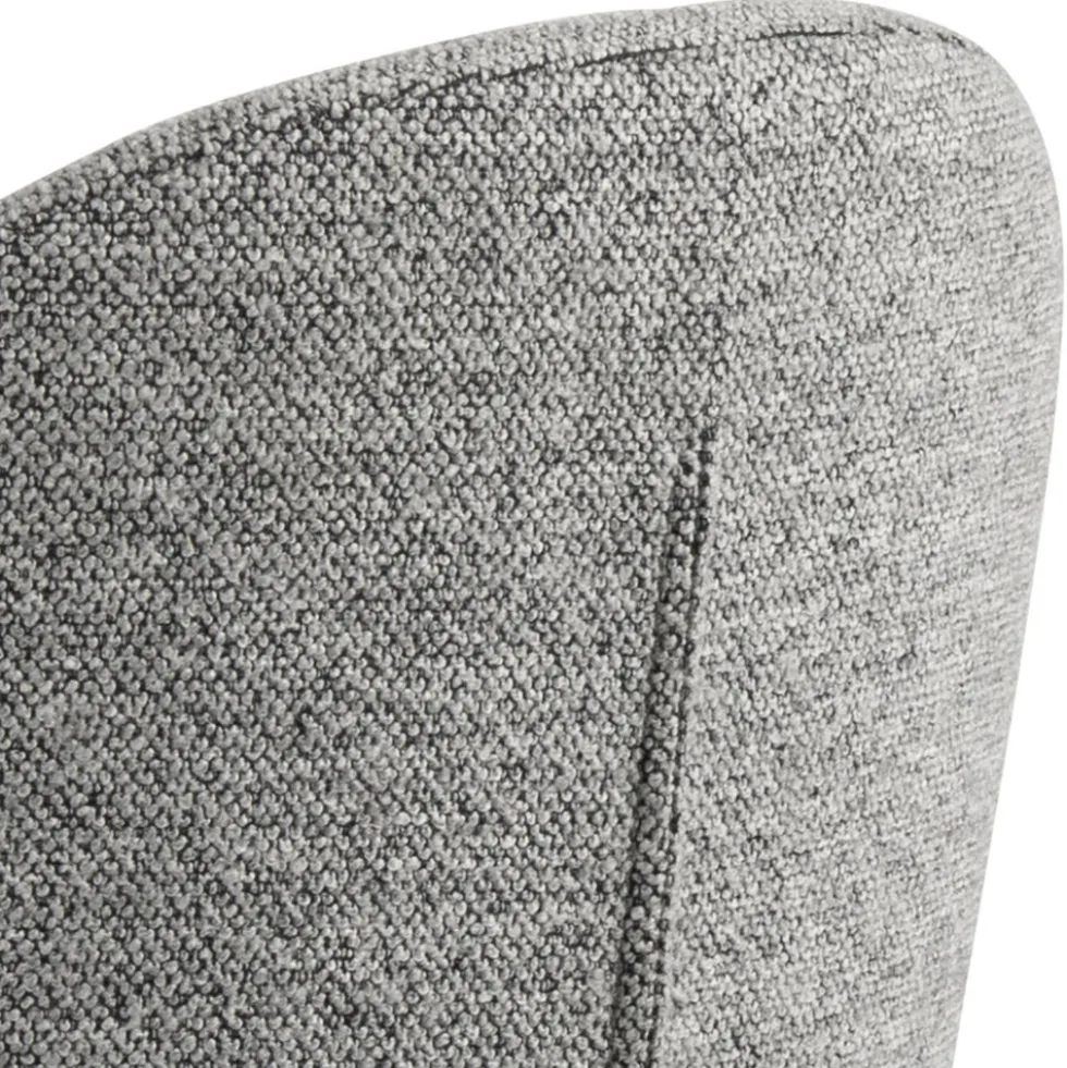 COLOBURA Tabouret de bar réglable en tissu et métal H55-80cm