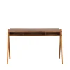 COMPARTMENT Bureau en bois 3 niches L120cm