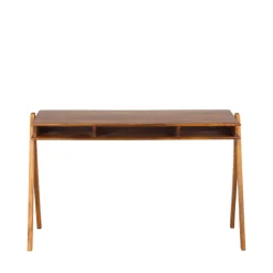 COMPARTMENT Bureau en bois 3 niches L120cm