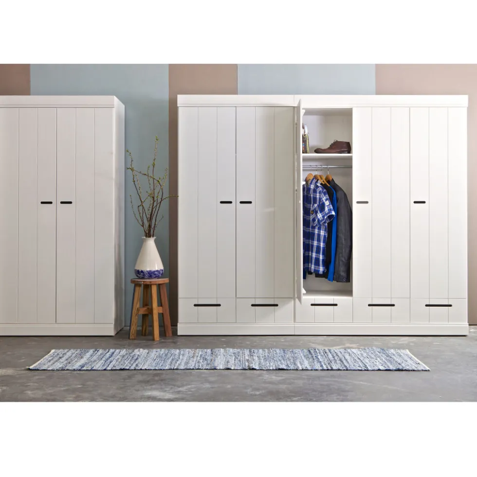 CONNECT Armoire en pin 2 portes 2 tiroirs