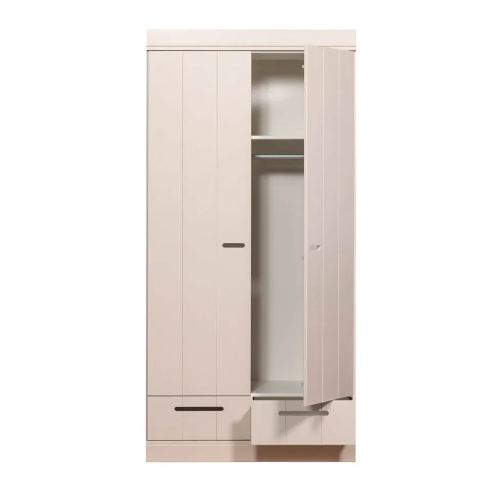 CONNECT Armoire en pin 2 portes 2 tiroirs