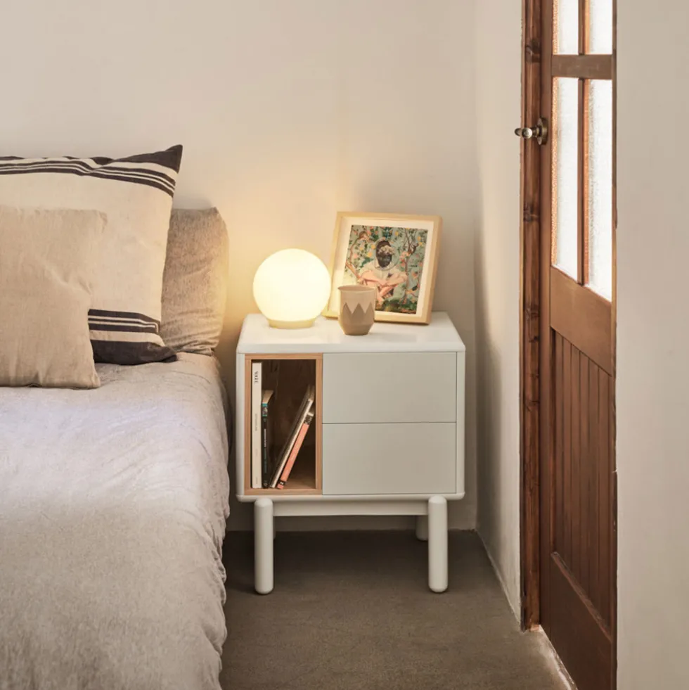 CORVO Table de chevet en bois