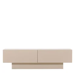 CUENCA Meuble TV 2 portes battantes en bois L160cm
