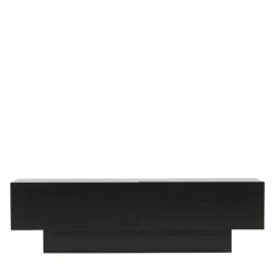 CUENCA Meuble TV 2 portes battantes en bois L160cm