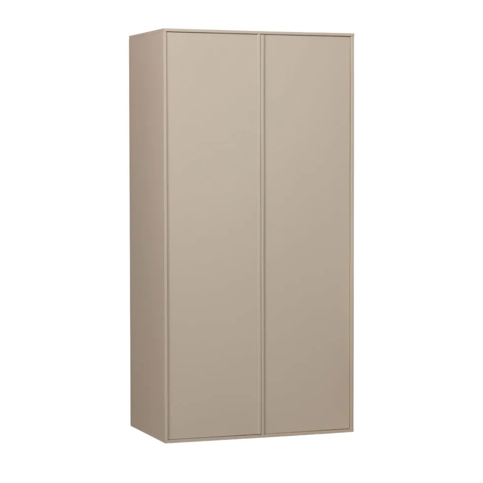 DAILY Armoire 2 portes, 2 tiroirs en bois H200cm