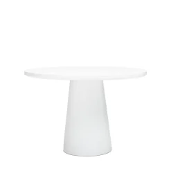 DANLI Table à manger 4 personnes ronde en fibre de ciment