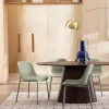 DIEGO Lot de 4 chaises intérieur et extérieur en plastique et métal