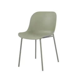 DIEGO Lot de 4 chaises intérieur et extérieur en plastique et métal