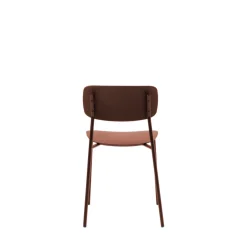 ELIN Lot de 4 chaises en plastique et métal