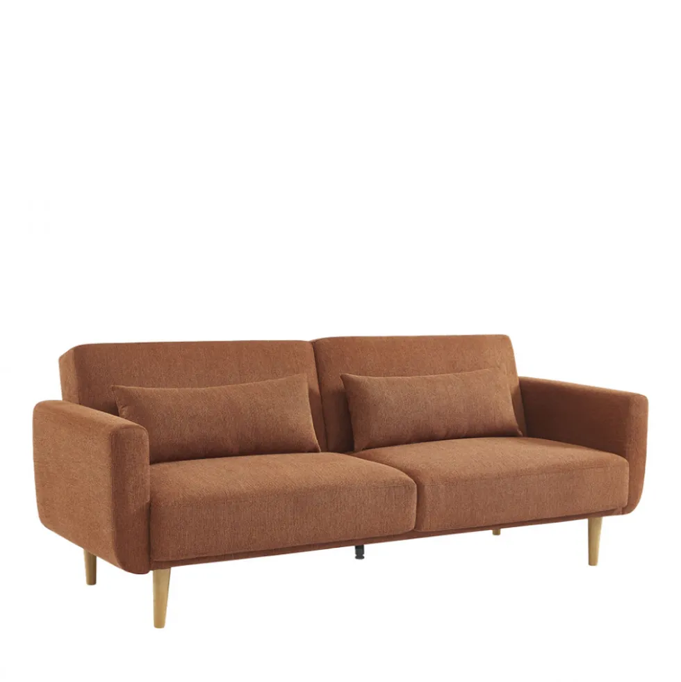EMMA Canapé convertible 3 places en tissu