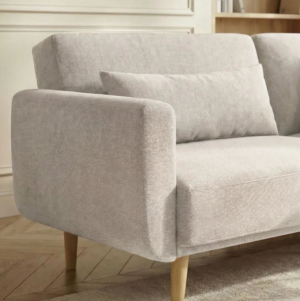 EMMA Canapé convertible 3 places en tissu