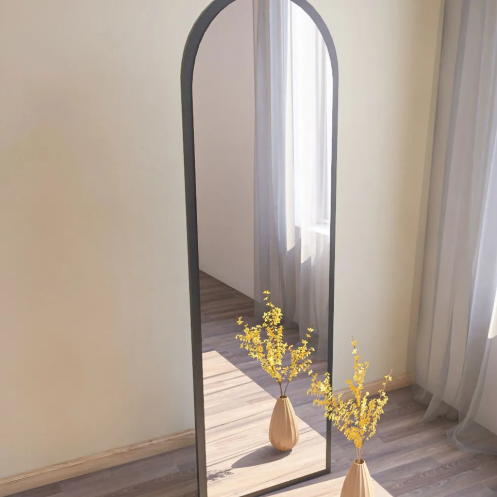 EMRI Miroir sur pieds en bois 50x160cm