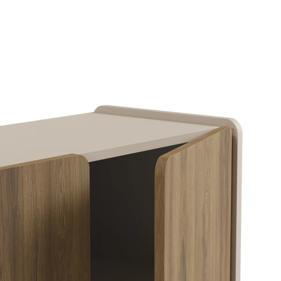 ENARA Buffet 4 portes en bois L180cm
