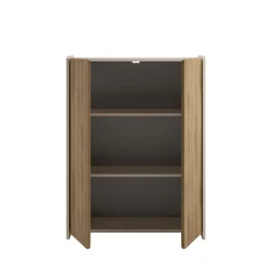 ENARA Buffet haut 2 portes en bois H125cm