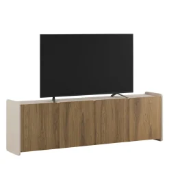 ENARA Meuble TV 4 portes en bois L180cm