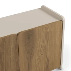 ENARA Meuble TV 4 portes en bois L180cm