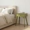 ENKO Table de chevet 1 tiroir en bois