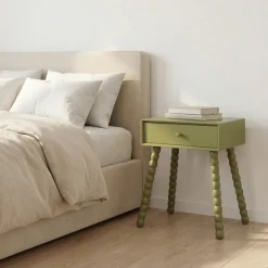 ENKO Table de chevet 1 tiroir en bois
