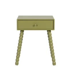 ENKO Table de chevet 1 tiroir en bois