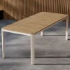 ETNA Table à manger de jardin 8 personnes en aluminium