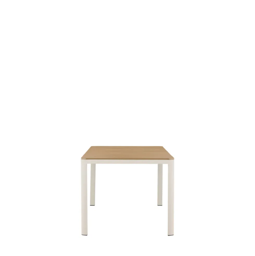 ETNA Table à manger de jardin 8 personnes en aluminium