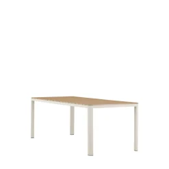 ETNA Table à manger de jardin 8 personnes en aluminium