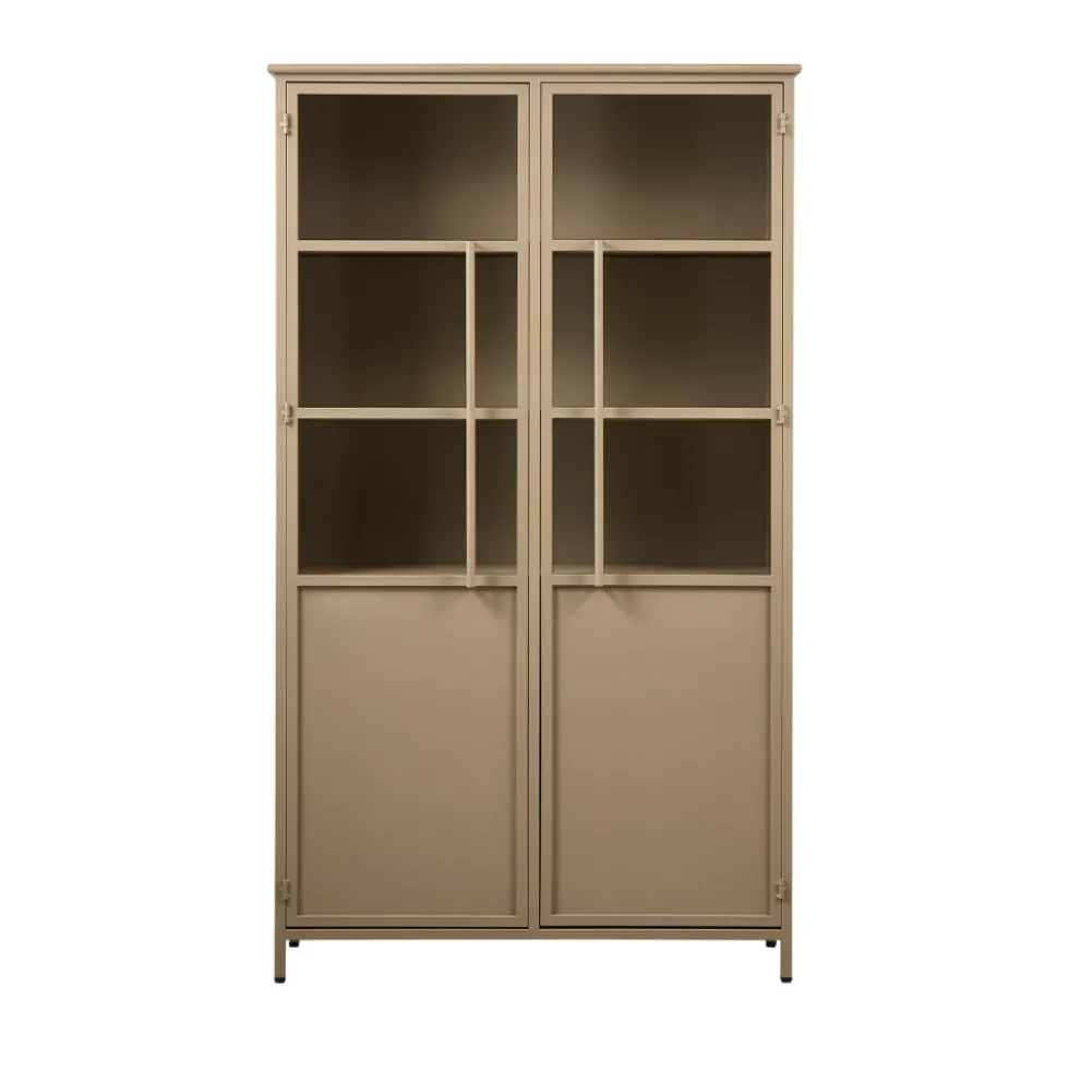 EXHIBIT Vitrine 2 portes en métal H170cm