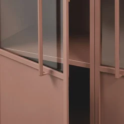 EXHIBIT Vitrine 2 portes en métal H170cm