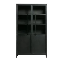 EXHIBIT Vitrine 2 portes en métal H170cm