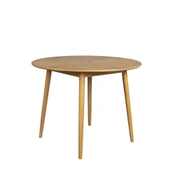 FABIO Table à manger 2 personnes ronde en bois