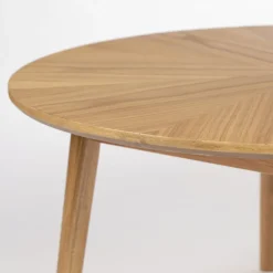 FABIO Table basse d'appoint ronde en bois ø80cm